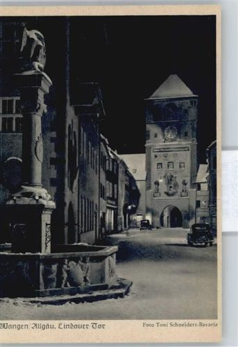 Wangen Lindauer Tor , Winter-Karte