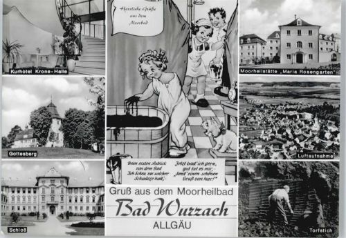 Bad Wurzach Hotel Krone, Heilstätte Maria Rosengarten, Fliegeraufnahme