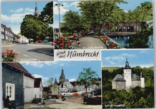 Nümbrecht Kirche, Siedlung, Schloss Homburg, Weiher