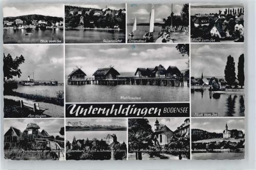 Unteruhldingen See, Strandbad, Pfahlbauten, Insel Mainau, Schloss