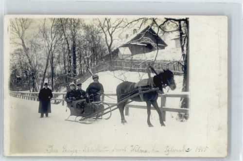 Pony-Schlitten , Foto-Karte