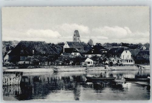 88709 W7759 Hagnau am Bodensee - See, Kirche, Boot