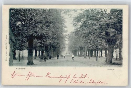Utrecht Fußgänger Allee