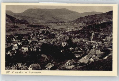 Saint-Amarin Berg Panorama Gesamtansicht