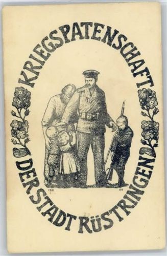 Butjadingen Kriegspatenschaft , sign. B.W