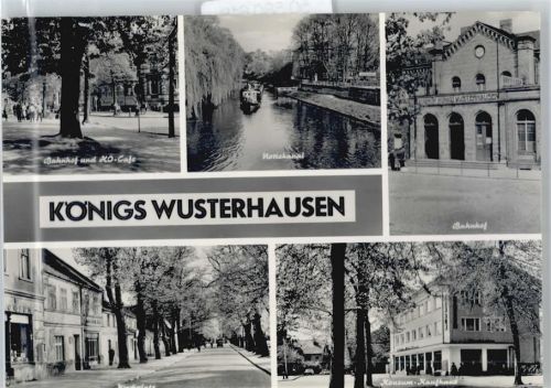 Königs Wusterhausen Bahnhof Cafe Schiff Fluss