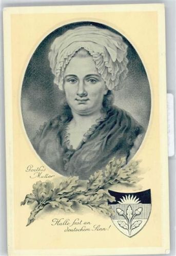 Mutter Goethe Künstlerkarte