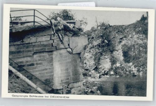 Didenheim gesprengte Schleuse Fluss