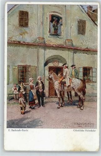 E.Bachrach , glückliche Heimkehr , Marke entfernt AKU1