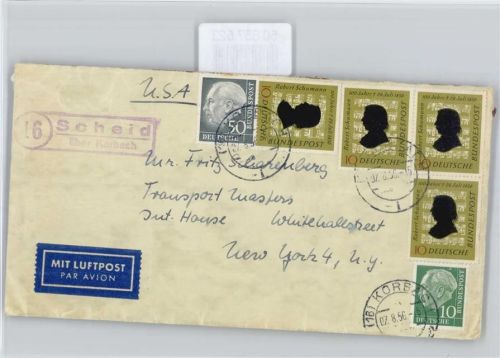 Korbach Landpoststempel Scheid