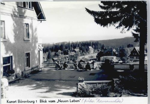 Kurort Bärenburg Blick vom Neuen Leben