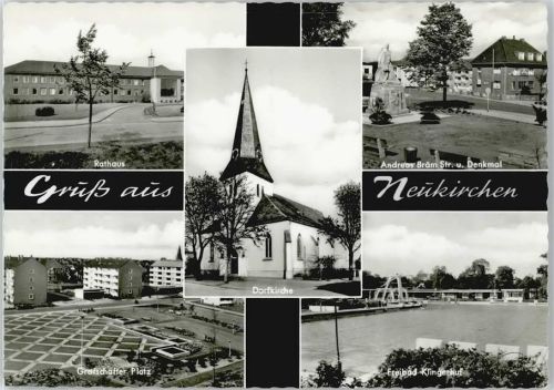 Neukirchen Denkmal Schwimmbad Rathaus Platz Kirche