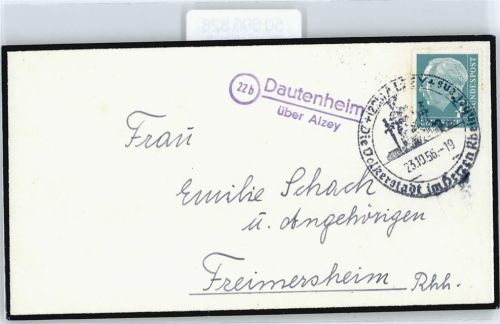 Alzey Landpoststempel Dautenheim