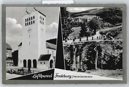 Fredeburg Kirche Panorama Berg