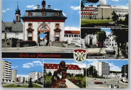 Heusenstamm Leipziger Ring, Schloss, Bastenwald, Kirche und Rathaus, Gymnasium und Sternwarte