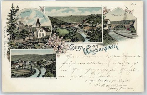 Weißenstein Wasserfall , Ruine Rabeneck