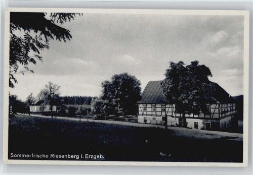 Sosa Sommerfrische und Wintersportplatz Riesenberg im sächsisches Erzgebirge