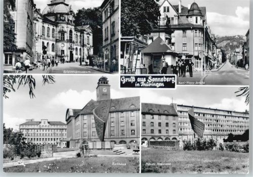 Sonneberg Spielzeugmuseum, Karl-Marx-Straße, Rathaus, Kreisamt