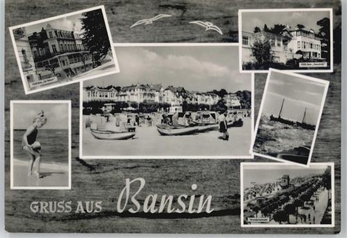 Seebad Bansin FDGB-Erholungsheim Zur Ostsee, Strand, FDGB-Erholungsheim Seeschloss