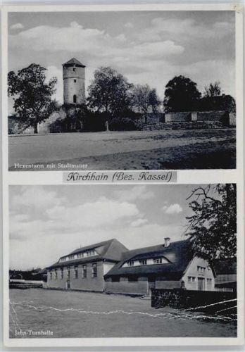 Kirchhain Hexenturm, Stadtmauer, Turnhalle