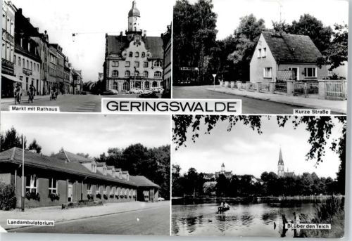 Geringswalde Markt, Rathaus, Kurze Straße, Landambulation