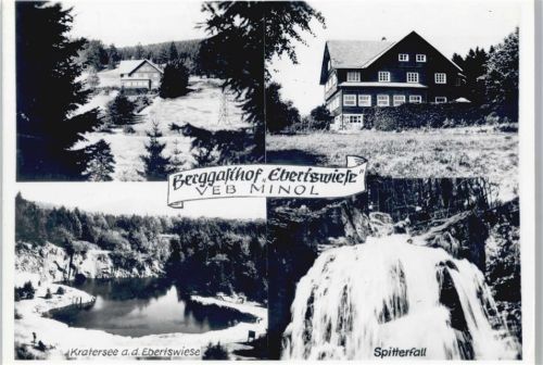 Tambach-Dietharz Gasthof Ebertswiese, Kratersee, Spitterfall