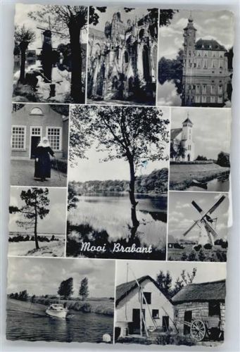 ´s-Gravenmoer Kirche Mühle Boot Fluss