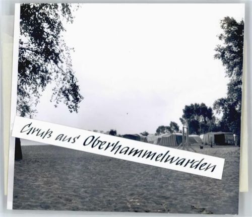 Oberhammelwarden Foto mit Negativ, Campingplatz