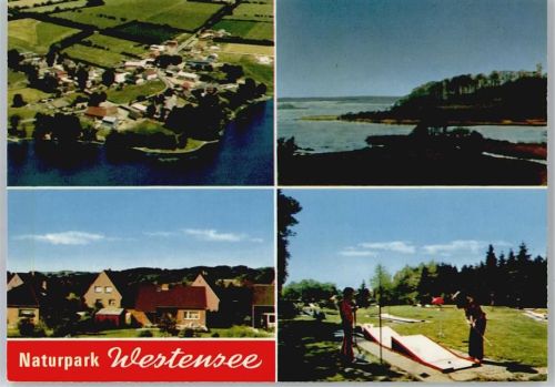 24589 W2353 Nortorf b Neumünster - Minigolf, Siedlung, Gesamtansicht