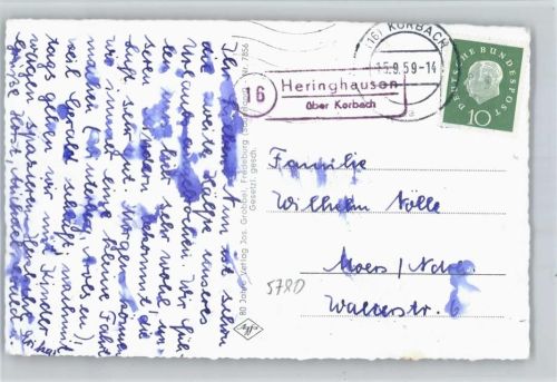 Korbach Landpoststempel Heringhausen