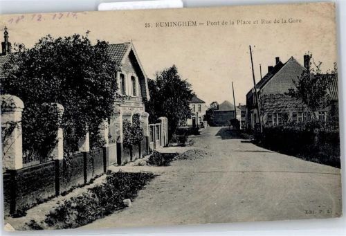 Ruminghem Rue de la Gare, Pont de la Place