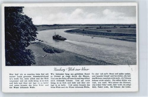 Nienburg Blick zur Weser, Weserlied