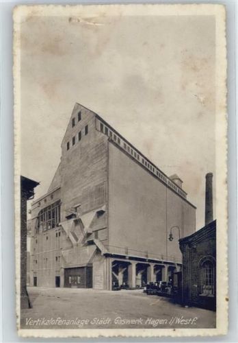 58089 W5800 Hagen , Westf Gebrauchsspuren Gaswerrk, Vertikalofenanlage