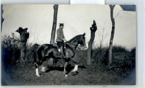 Meisdorf Soldat zu Pferd . Foto-Karte
