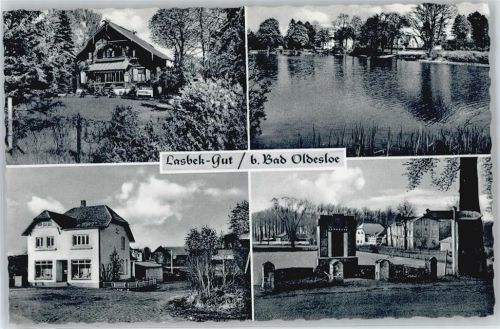 Lasbek Gasthaus, Teichpartie, Denkmal