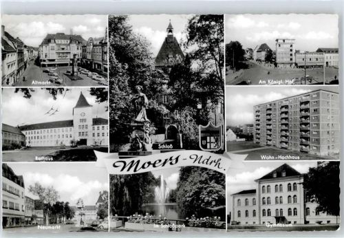 Moers Rathaus , Hochhaus , Neumarkt