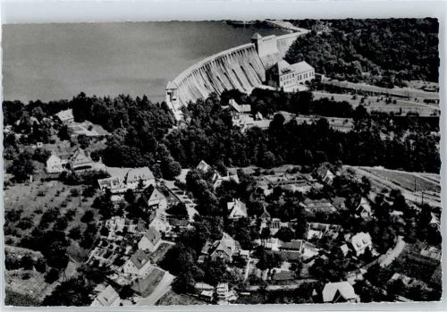 Edersee Fliegeraufnahme, Edersee-Talsperre