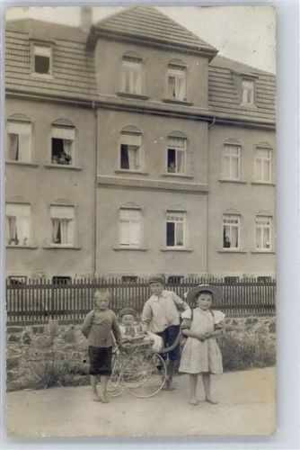 Döhlen Kinderwagen , Wohnhaus , Foto-Karte