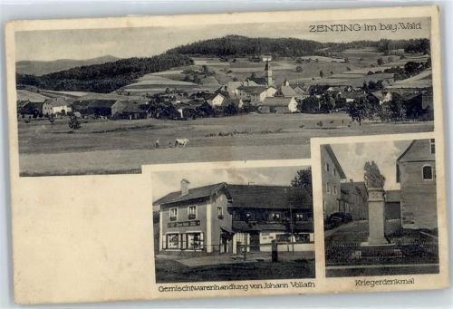 Zenting Kriegerdenkmal, Geschäft Johann Vollath
