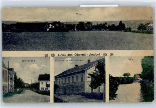 Obermünchsdorf Dorfstraße, Gasthaus Josef Neumaier, Vils