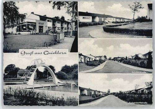 Quickborn Harksheider Weg, Kleiststraße, Schillerstraße, Eichendorffstraße, Schwimmbad