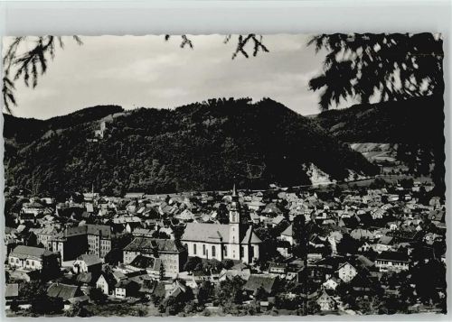 Waldkirch 1955 Teilansicht Kirche