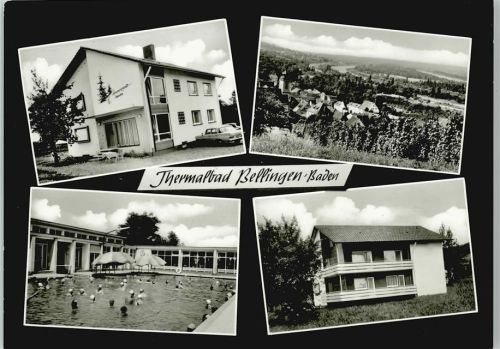 Bad Bellingen 1969 Haus Schwarzwaldtanne Schwimmbad