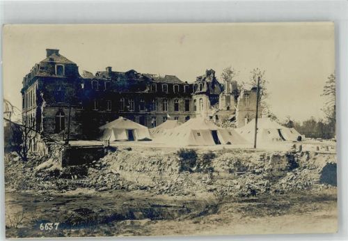 Pinnow 1918 Schloß Foto AK
