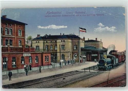 1918 Grenzbahnhof Eisenbahn