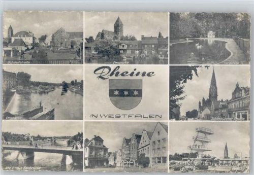 Rheine Bahnhofstraße Emsbrücke Freibad Markt Tiergarten Ibbenbürener Straße