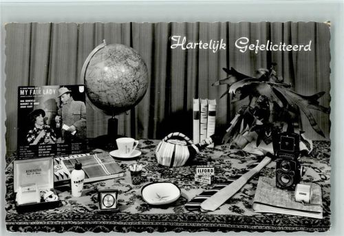 Werbung - Fotoapparat, Rasierer Remington, Globus, Wecker