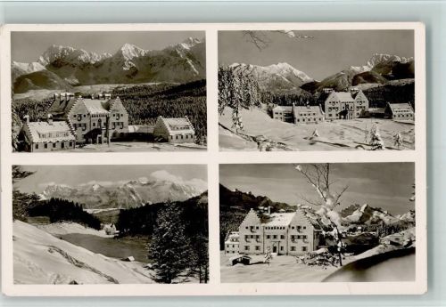 Klais Hochgebirgsheim Schloß Kranzbach 4-Bildaufnahme Winter