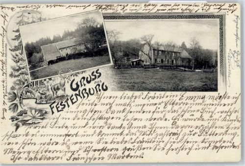 Festenburg Forsthaus verziert