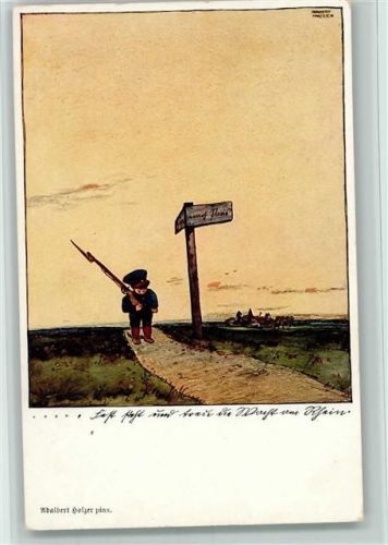 WK I sign Adalbert Holzer - Kinder in Uniform